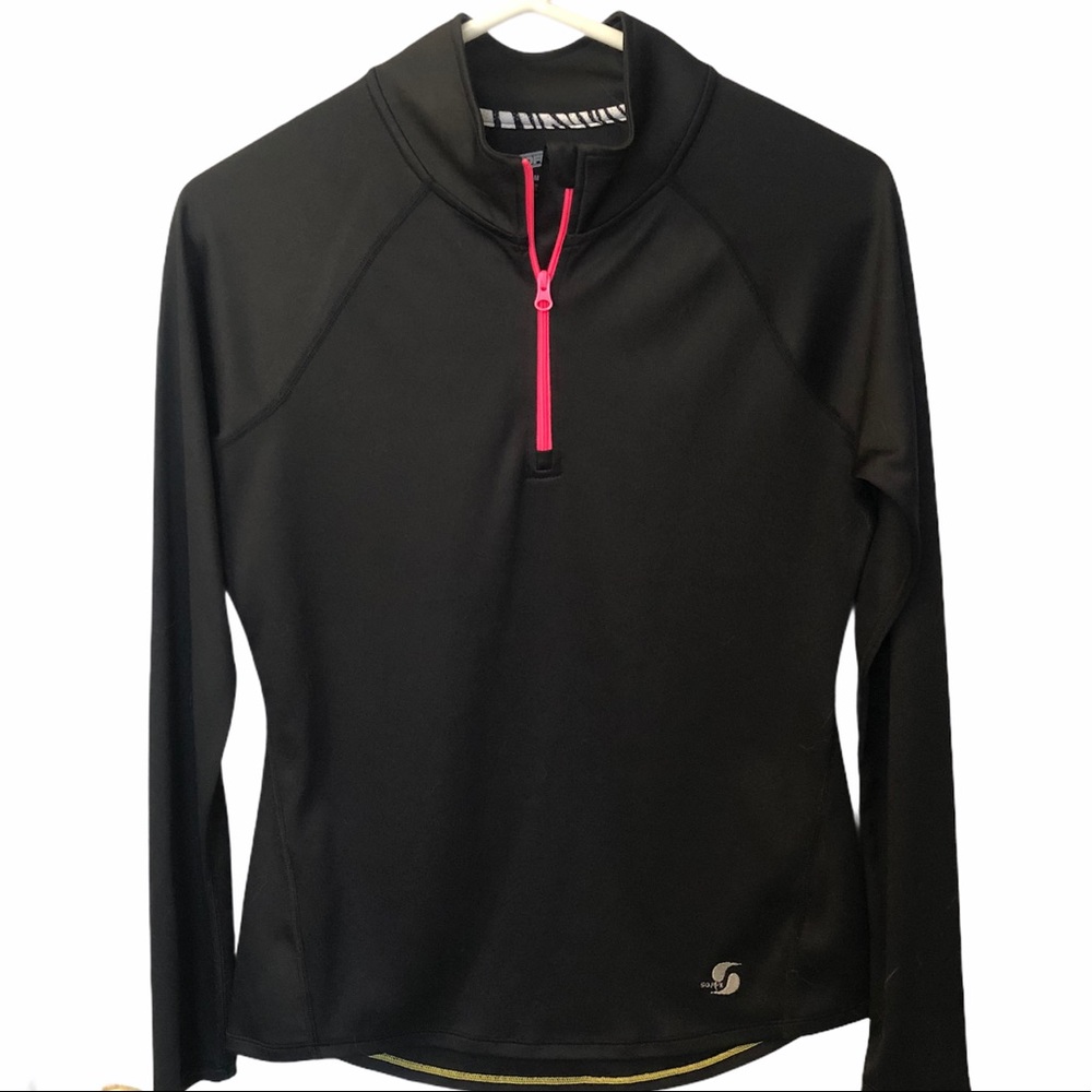 SOFFE black and pink zip up NWOT